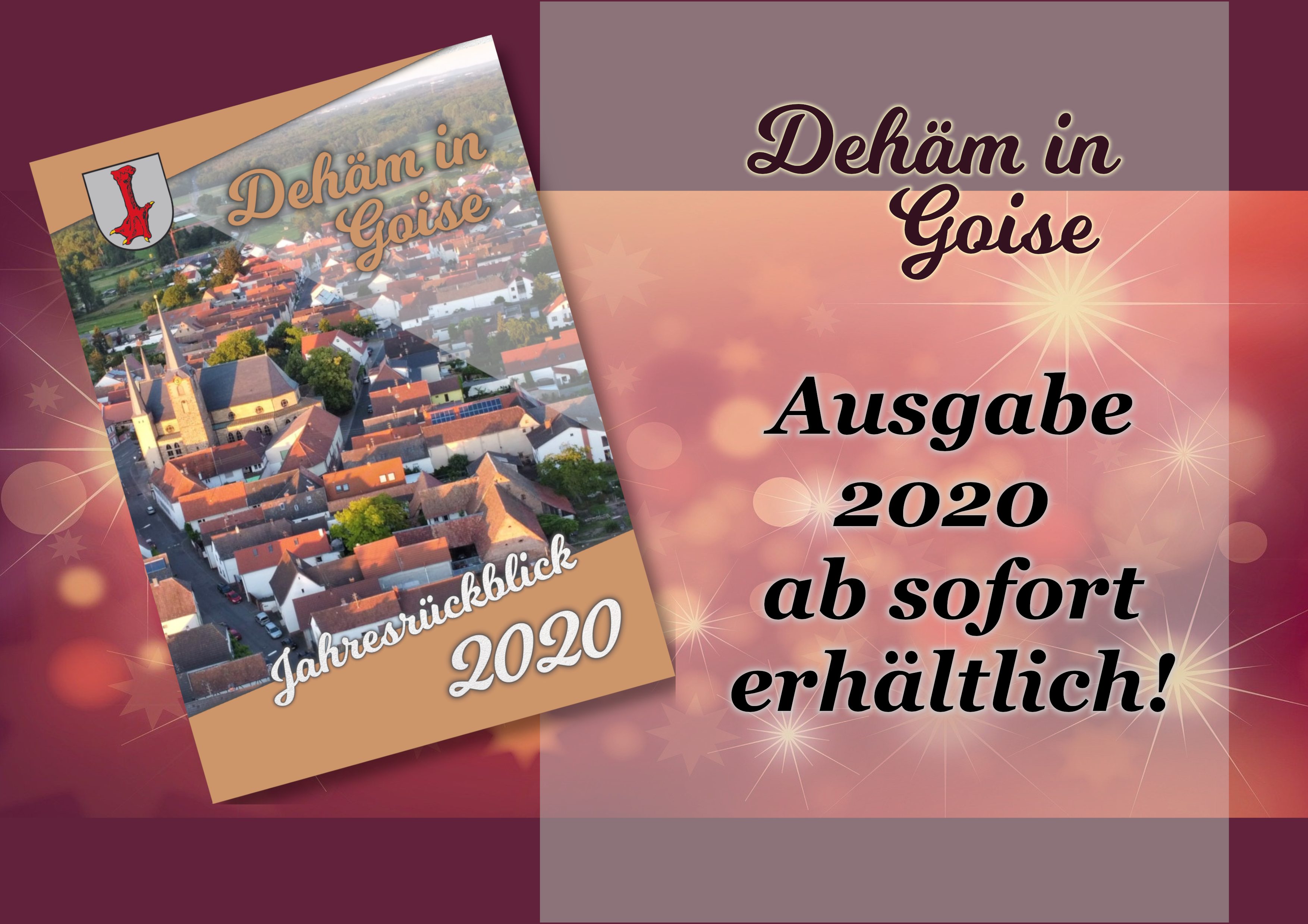 Ab sofort erhältlich: "Dehäm in Goise" Jahresrückblick 2020
